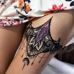 Фото тату подвязка для чулков 20.05.2019 №280 - photo tattoo garter - tattoo-photo.ru