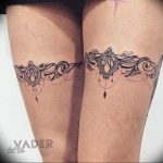 Фото тату подвязка для чулков 20.05.2019 №297 - photo tattoo garter - tattoo-photo.ru