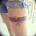 Фото тату подвязка для чулков 20.05.2019 №308 - photo tattoo garter - tattoo-photo.ru