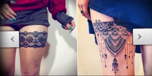Фото тату подвязка для чулков 20.05.2019 №314 - photo tattoo garter - tattoo-photo.ru