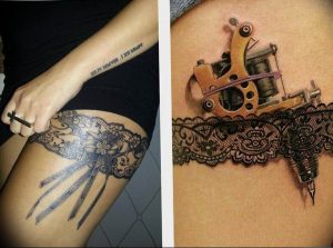 Фото тату подвязка для чулков 20.05.2019 №320 - photo tattoo garter - tattoo-photo.ru