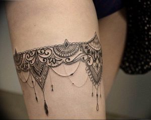 Фото тату подвязка для чулков 20.05.2019 №340 - photo tattoo garter - tattoo-photo.ru