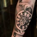 Фото тату часы 20.05.2019 №003 - photo tattoo watch - tattoo-photo.ru