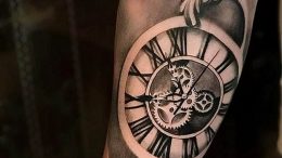 Фото тату часы 20.05.2019 №003 - photo tattoo watch - tattoo-photo.ru