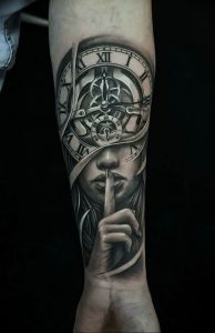 Фото тату часы 20.05.2019 №005 - photo tattoo watch - tattoo-photo.ru