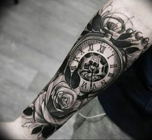 Фото тату часы 20.05.2019 №008 - photo tattoo watch - tattoo-photo.ru
