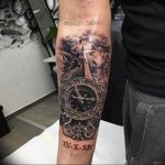 Фото тату часы 20.05.2019 №010 - photo tattoo watch - tattoo-photo.ru
