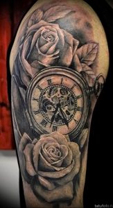 Фото тату часы 20.05.2019 №011 - photo tattoo watch - tattoo-photo.ru