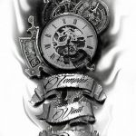 Фото тату часы 20.05.2019 №015 - photo tattoo watch - tattoo-photo.ru