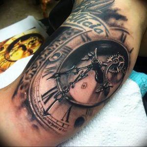 Фото тату часы 20.05.2019 №020 - photo tattoo watch - tattoo-photo.ru