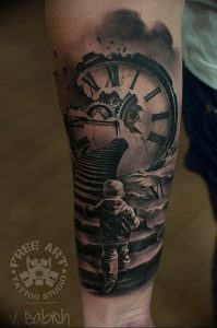 Фото тату часы 20.05.2019 №022 - photo tattoo watch - tattoo-photo.ru