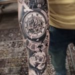 Фото тату часы 20.05.2019 №040 - photo tattoo watch - tattoo-photo.ru