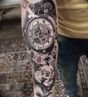 Фото тату часы 20.05.2019 №040 — photo tattoo watch — tattoo-photo.ru