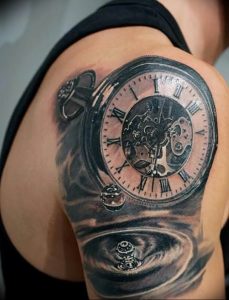 Фото тату часы 20.05.2019 №046 - photo tattoo watch - tattoo-photo.ru