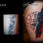 Фото тату часы 20.05.2019 №050 - photo tattoo watch - tattoo-photo.ru