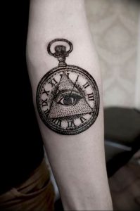 Фото тату часы 20.05.2019 №066 - photo tattoo watch - tattoo-photo.ru