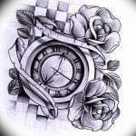Фото тату часы 20.05.2019 №073 - photo tattoo watch - tattoo-photo.ru