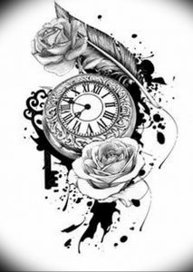 Фото тату часы 20.05.2019 №084 - photo tattoo watch - tattoo-photo.ru