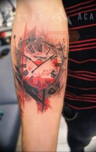 Фото тату часы 20.05.2019 №085 - photo tattoo watch - tattoo-photo.ru