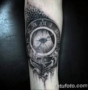 Фото тату часы 20.05.2019 №086 - photo tattoo watch - tattoo-photo.ru