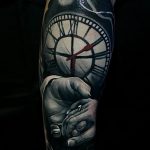 Фото тату часы 20.05.2019 №088 - photo tattoo watch - tattoo-photo.ru