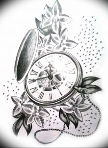 Фото тату часы 20.05.2019 №093 - photo tattoo watch - tattoo-photo.ru