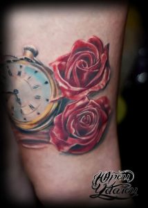 Фото тату часы 20.05.2019 №100 - photo tattoo watch - tattoo-photo.ru