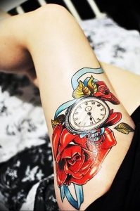 Фото тату часы 20.05.2019 №113 - photo tattoo watch - tattoo-photo.ru