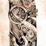 Фото тату часы 20.05.2019 №126 - photo tattoo watch - tattoo-photo.ru