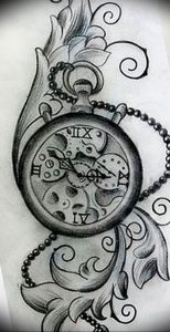 Фото тату часы 20.05.2019 №136 - photo tattoo watch - tattoo-photo.ru