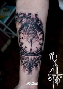 Фото тату часы 20.05.2019 №151 - photo tattoo watch - tattoo-photo.ru