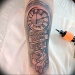 Фото тату часы 20.05.2019 №159 - photo tattoo watch - tattoo-photo.ru