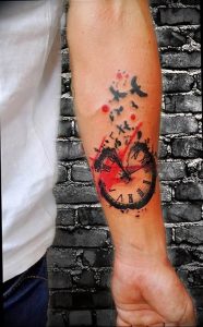 Фото тату часы 20.05.2019 №160 - photo tattoo watch - tattoo-photo.ru