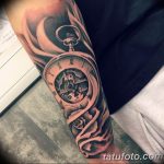 Фото тату часы 20.05.2019 №169 - photo tattoo watch - tattoo-photo.ru