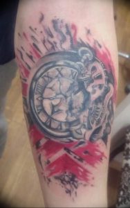 Фото тату часы 20.05.2019 №174 - photo tattoo watch - tattoo-photo.ru