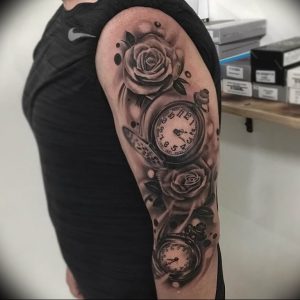 Фото тату часы 20.05.2019 №226 - photo tattoo watch - tattoo-photo.ru
