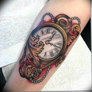 Фото тату часы 20.05.2019 №269 - photo tattoo watch - tattoo-photo.ru