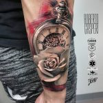 Фото тату часы 20.05.2019 №275 - photo tattoo watch - tattoo-photo.ru