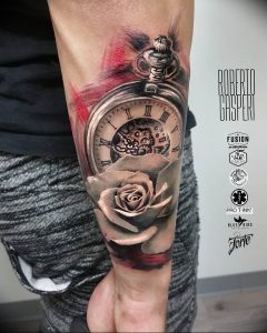 Фото тату часы 20.05.2019 №275 - photo tattoo watch - tattoo-photo.ru