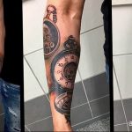 Фото тату часы 20.05.2019 №277 - photo tattoo watch - tattoo-photo.ru