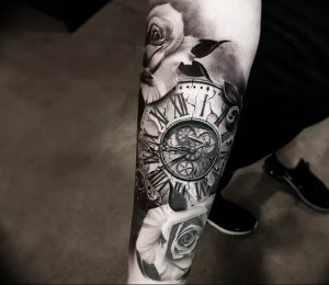 Фото тату часы 20.05.2019 №283 - photo tattoo watch - tattoo-photo.ru