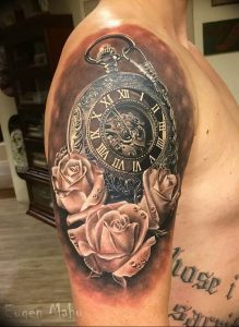 Фото тату часы 20.05.2019 №287 - photo tattoo watch - tattoo-photo.ru