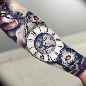 Фото тату часы 20.05.2019 №289 - photo tattoo watch - tattoo-photo.ru