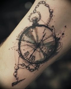 Фото тату часы 20.05.2019 №297 - photo tattoo watch - tattoo-photo.ru