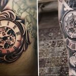 Фото тату часы 20.05.2019 №300 - photo tattoo watch - tattoo-photo.ru