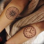 Фото тату часы 20.05.2019 №302 - photo tattoo watch - tattoo-photo.ru