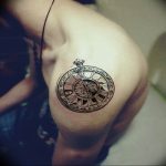 Фото тату часы 20.05.2019 №325 - photo tattoo watch - tattoo-photo.ru
