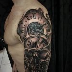 Фото тату часы 20.05.2019 №339 - photo tattoo watch - tattoo-photo.ru