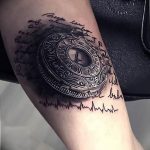 Фото тату часы 20.05.2019 №347 - photo tattoo watch - tattoo-photo.ru