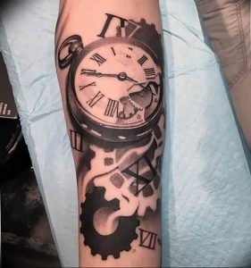 Фото тату часы 20.05.2019 №364 - photo tattoo watch - tattoo-photo.ru
